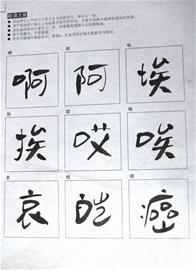 他写的"童体"将入方正字库