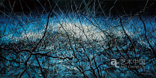 曾梵志 《无题》 200x400cm, 2010