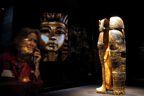 埃及法老图特卡蒙墓葬出土文物展登陆纽约(图)