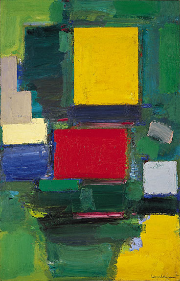 美国的欧洲梦——抽象表现主义 -  《门》，汉斯·霍夫曼作，1960年，布上油画 189.5x122.6厘米，纽约古根海姆博物馆藏